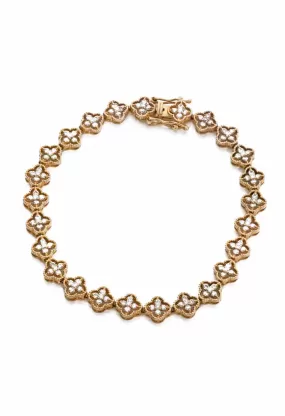 10K Yellow Gold & Diamond Bracelet