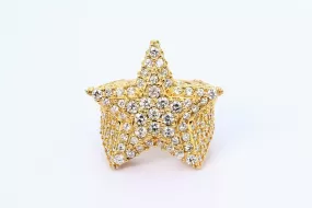 10K Yellow Gold Star Ring