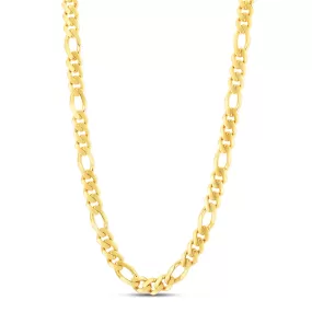 14K 9.5mm Modern Lite Figaro Chain