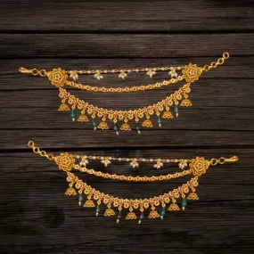 Antique kempu Champasawarlu By Asp Fashion Jewellery