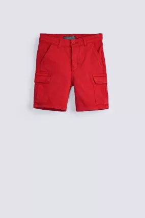 BOYS CARGO POCKET TWILL SHORTS