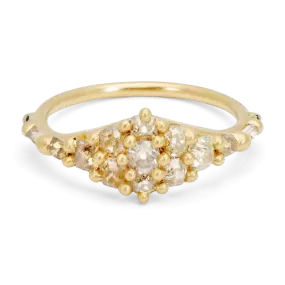 Diamond Pebble Shard Ring - Size 7.5 - 11347