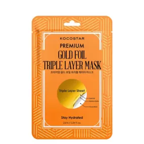 KOCOSTAR | Premium Gold Foil Triple Layer Mask