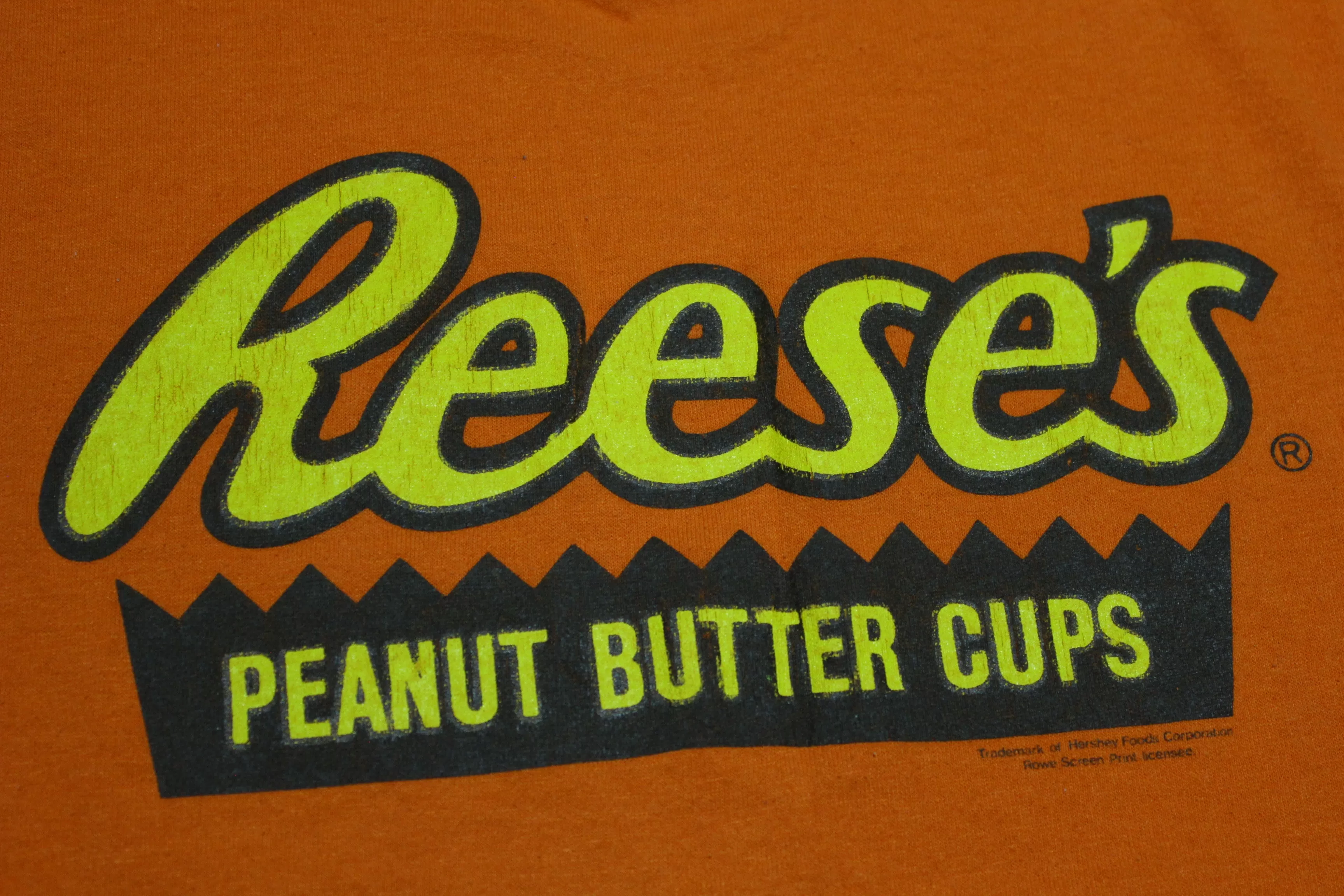 Reese's Peanut Butter Cups Vintage 80's Single Stitch USA Snack Promo T-Shirt