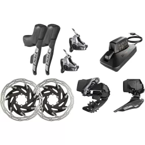 SRAM Red eTap AXS HRD Flat Mount 2x12-fach 6-Loch Schaltgruppenset