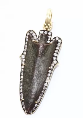 Sylva & Cie Greek Arrowhead With Diamonds