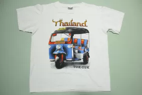 Thailand Tuk Tuk Taxi  Cart 90's Vintage T-Shirt